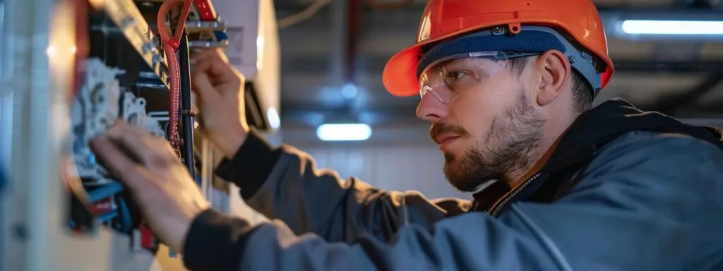 ac technician working on an ac