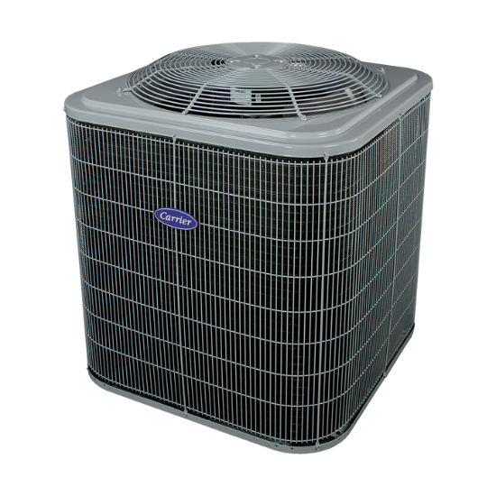 Carrier air conditioner unit. Consider furnace repair in Newark, New Jersey, if your heating and cooling system isn't working.
