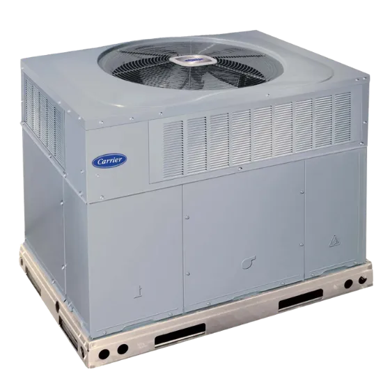 Carrier Air Conditioning unit, commercial rooftop HVAC system for climate control. Newark, New Jersey commercial cooling and heating solutions.